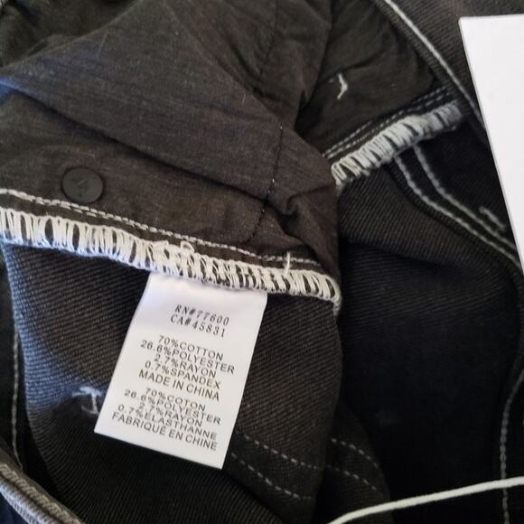 Free People x Sandrine Rose Polka Grey Stretchy Skinny Jeans Women's Size 26 - Picture 7 of 8